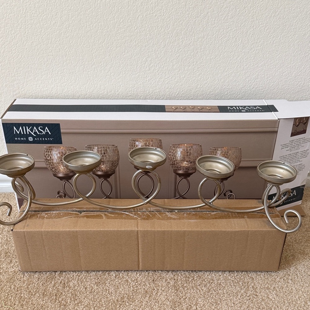 Mikasa Metallic Candle Holder